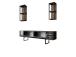 Chrome Line Set - Walnut, Black