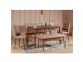 Vina Bench Walnut, Stone