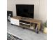 TV laud Olyo - Walnut, White