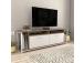 TV laud Omar - White, Walnut