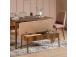 Vina Bench Walnut, Stone