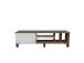 TV laud Olyo - Walnut, White