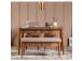 Vina Bench Walnut, Stone