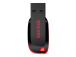 SanDisk Cruzer Blade USB Flash Drive 128GB, Black/Red
