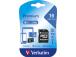 Verbatim 44082 Premium U1 Micro SDHC Memory Card 16GB + microSD to SD Adapter
