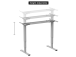 Adjustable Height Table Up Up Bjorn II Gray, Table top M Black