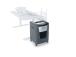 Rexel Momentum Extra XP512+ Paper Shredder Jam Free Micro Cut 2x15mm P-5 45L 55dB, Black/Grey