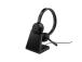 Jabra Evolve 65 TE MS Stereo Link390a Wireless Headset, Bluetooth, USB-A, Charging Stand, Black