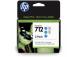 HP Ink No.712 Cyan tri-pack (3ED77A)