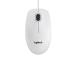 Logitech B100 Wired Mouse, USB Type-A, Optical, 1000 DPI, White