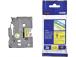 Brother TZe-621 (TZE621) Laminated Label Tape cassette P-touch, Black on Yellow 9mm, 8m