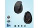 Logitech LIFT Left Wireless Mouse, RF Wireless + Bluetooth, 4000 DPI, Graphite (SPEC)