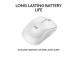 Logitech M240 Silent Wireless Mouse, Bluetooth, 4000 DPI, Off-White