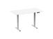 Adjustable Height Table Up Up Bjorn II Gray, Table top M White
