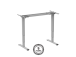 Adjustable Height Table Up Up Bjorn II Gray, Table top M White