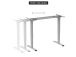 Adjustable Height Table Up Up Bjorn II Gray, Table top M White