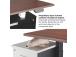 Adjustable Height Table Up Up Bjorn White, Table top M Black