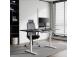 Adjustable Height Table Up Up Bjorn White, Table top M Black