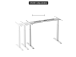 Adjustable Height Table Up Up Bjorn White, Table top M Black