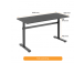 Adjustable Height Table Up Up Loki Black