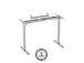 Adjustable Height Table Frame Up Up Bjorn, Gray