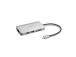 Kensington UH1400P Mobile Hub/Docking Station, 8-in-1 USB-C, Gray