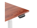 Adjustable Height Table Up Up Thor White, Table top M Dark Walnut