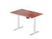 Adjustable Height Table Up Up Thor White, Table top M Dark Walnut