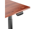 Adjustable Height Table Up Up Bjorn Black, Table top M Dark Walnut