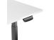 Adjustable Height Table Up Up Bjorn Black, Table top L White