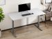 Adjustable Height Table Up Up Bjorn Gray, Table top L White