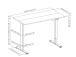 Adjustable Height Table Up Up Frigg White