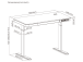 Adjustable Height Table Up Up Balder II Black