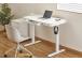 Adjustable Height Table Up Up Balder II White