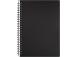 Kaustik spiraalköites A4 jooneline NOTE 60 lehte plastkaaned must