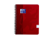 Kaustik spiraalköites A5+ jooneline OXFORD Touch kartongkaaned punane 70 lehte