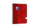 Kaustik spiraalköites A5+ jooneline OXFORD Touch kartongkaaned punane 70 lehte