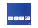 Klaastahvel-magnettahvel NOBO Impression Pro Sq.Tiles 300x300mm, sinine	