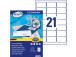 Kleebisetikett AVERY Economy 63,5x38,1mm 21 lehel 100 lehte