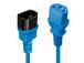 CABLE POWER IEC EXTENSION 0.5M/BLUE 30470 LINDY