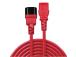 CABLE POWER IEC EXTENSION 0.5M/RED 30476 LINDY