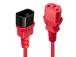 CABLE POWER IEC EXTENSION 1M/RED 30477 LINDY