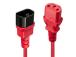 CABLE POWER IEC EXTENSION 2M/RED 30478 LINDY