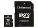 MEMORY MICRO SDHC 8GB C10/W/ADAPTER 3413460 INTENSO