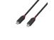 CABLE USB4 240W TYPE C 0.5M/BLACK LINE 37000 LINDY