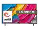 TV Set LG 43" 4K/Smart 3840x2160 Wireless LAN webOS Black 43QNED80A3A