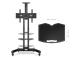 TV SET ACC SHELF MOBILE STAND/BLACK APT1551-B ONKRON