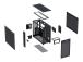 Case ASUS ATX/micro ATX/Mini-ITX Black Midi Tower PC PRIME AP303 MESH BLACK 90DC00V0-B30000