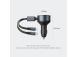 MOBILE CHARGER CAR USB/3P BLACK FFOB0 VENTION