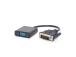 I/O ADAPTER DVI TO VGA/BLACK A-DVID-VGAF-01 GEMBIRD